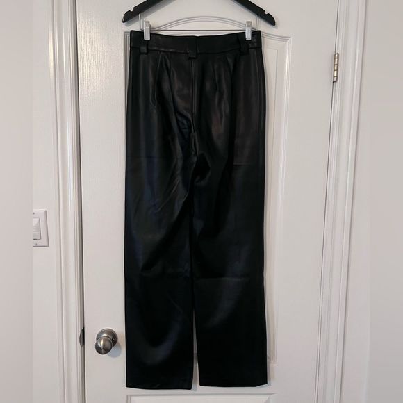 Zara Faux leather pants with front seam - Picture 2 of 3